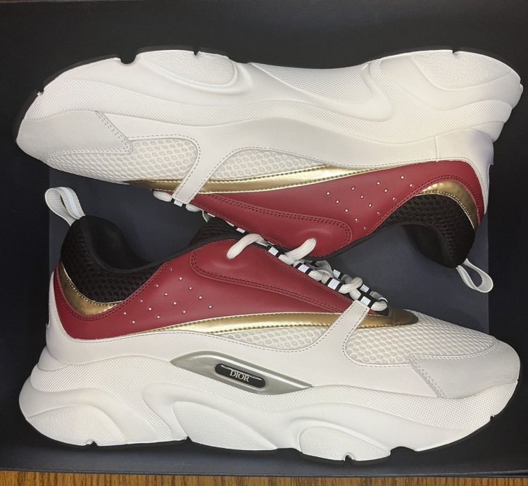 Dior B22 Sneaker white Burgundy