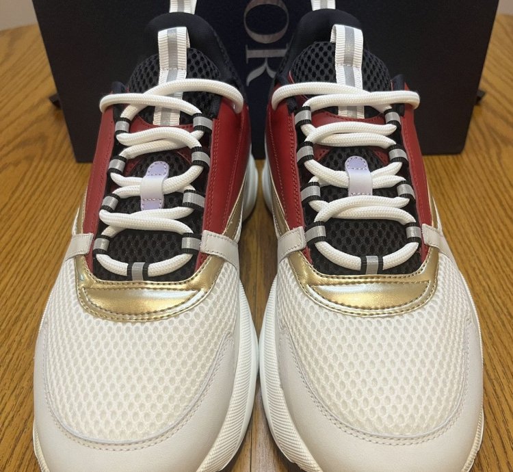 Dior B22 Sneaker white Burgundy