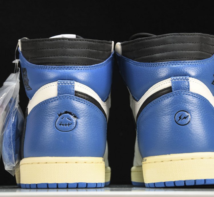Nike Jordan 1 High X Fragment X Travis Scott Sailblue