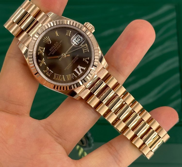 Rolex Datejust 31 Choc Roman Diamonds Viix