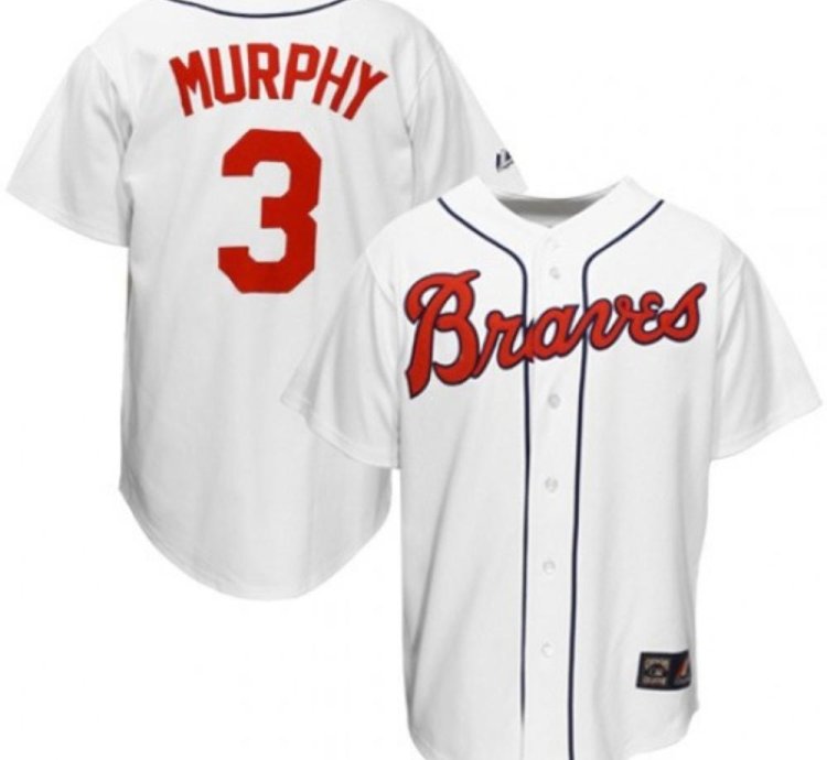 Atlanta Braves Dale Murphy White Throwback Jersey