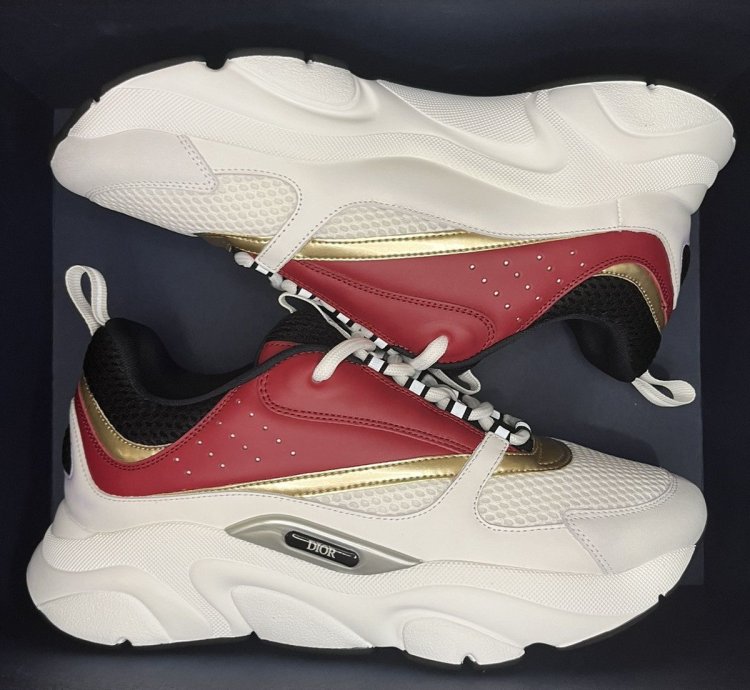 Dior B22 Sneaker Burgundy Gold