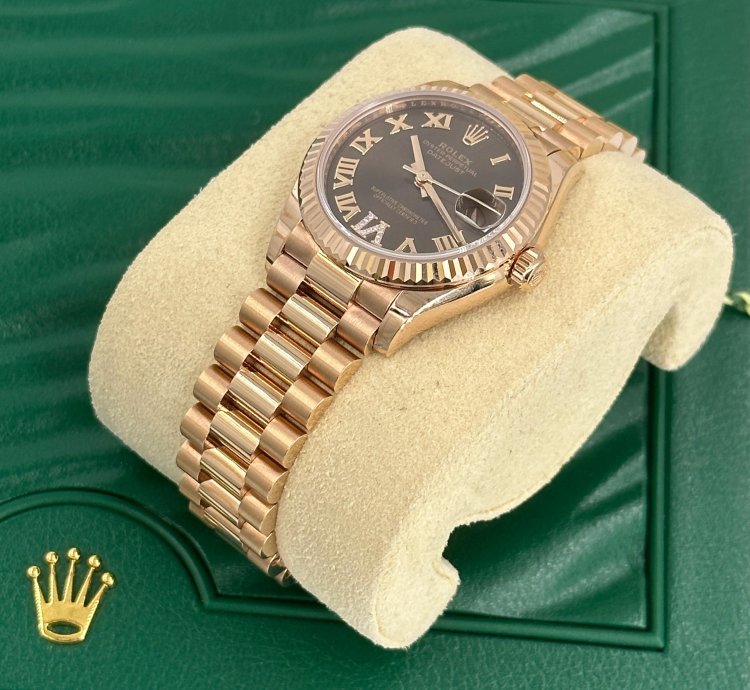 Rolex Datejust 31 Choc Viix Roman Diamonds
