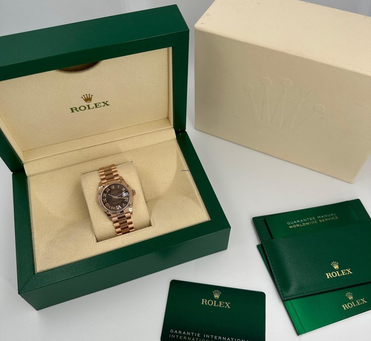 Rolex Datejust 31 Choc Viix Roman Diamonds