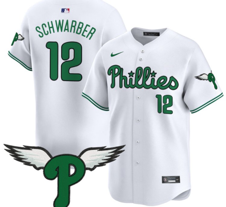 Kyle Schwarber Jersey 12 Philadelphia Phillies 2025 Vapor Premier Limited Stitched White