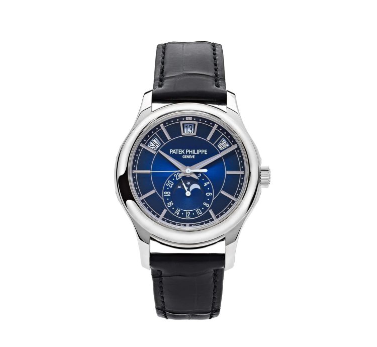 Patek Philippe Annual Calendar Complications 5205g-013 Annual Calendar White Gold Blue Dial 2020