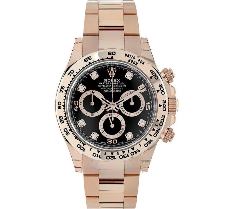 Rolex Daytona 116505 2023 Neu Schwarz Mit Diamanten