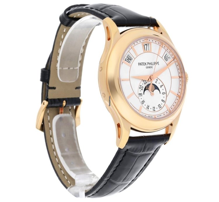 Patek Philippe Annual Calendar Complications 5205r-001 Rose Gold Silver Dial Mens Watch Complete