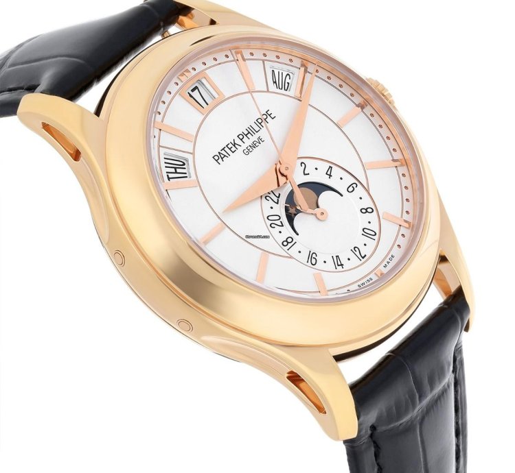 Patek Philippe Annual Calendar Complications 5205r-001 Rose Gold Silver Dial Mens Watch Complete
