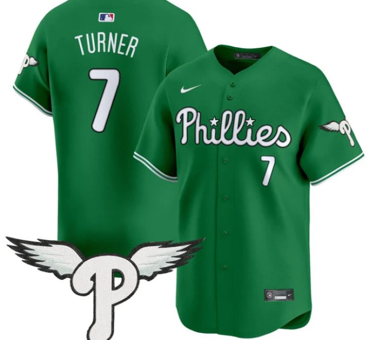 Trea Turner Jersey 7 Philadelphia Phillies 2025 Vapor Premier Limited Stitched Kelly Green