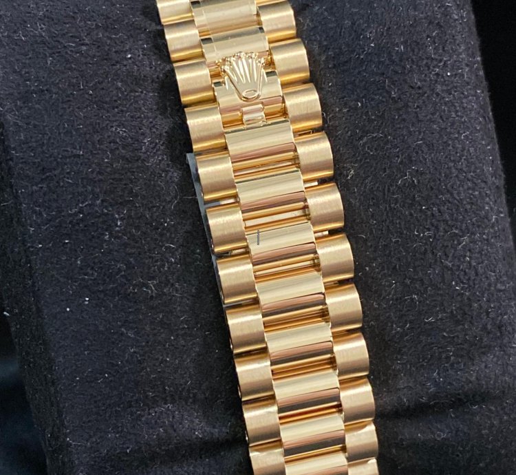 Rolex Datejust 31 Full Stickers 2025 Datejust 31 Yellow Gold President Mother-of-pearl Diamond Dial 278278