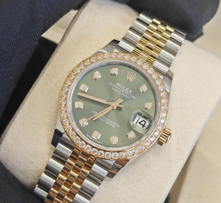 Rolex Datejust 31 Green Diamonds Jub