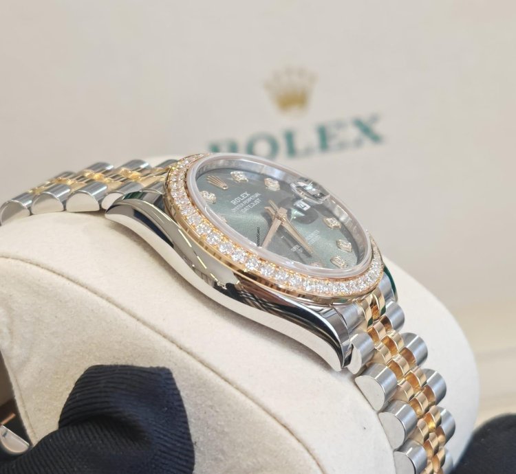 Rolex Datejust 31 Green Diamonds Jub