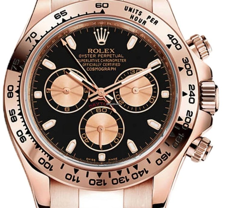 Rolex Daytona 116505 Cosmograph Daytona Rose Gold-black Dial 40mm