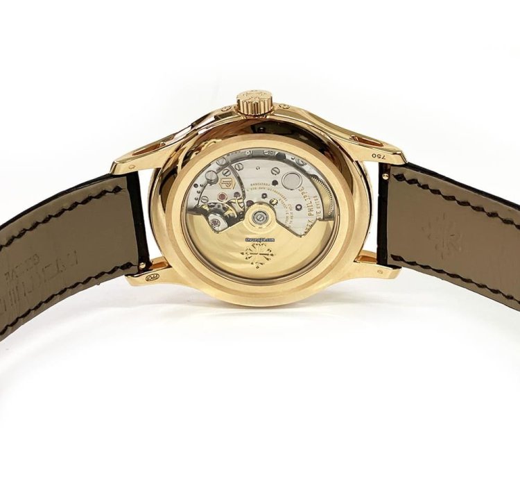 Patek Philippe Annual Calendar Complications Annual Calendar 40mm 5205r-001 Rose Gold With Brown Leather Watch White Dial 2020