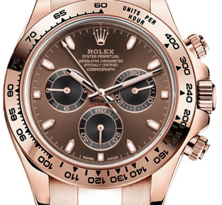 Rolex Daytona 116505 Daytona 18kt Rose Gold Chocolate Stick Dial 40mm