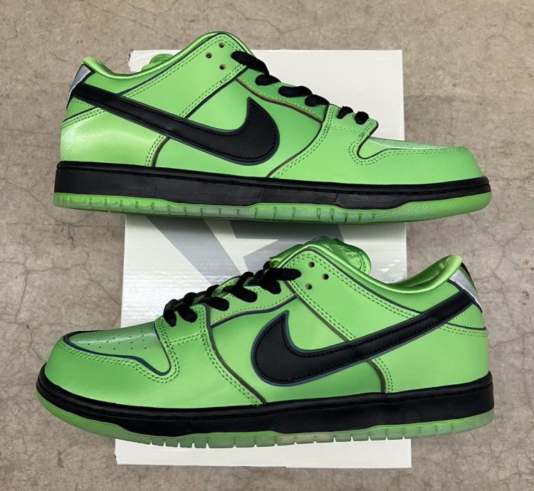 Nike Dunk Low Sb Pro The Powerpuff Girls Buttercup Size 11