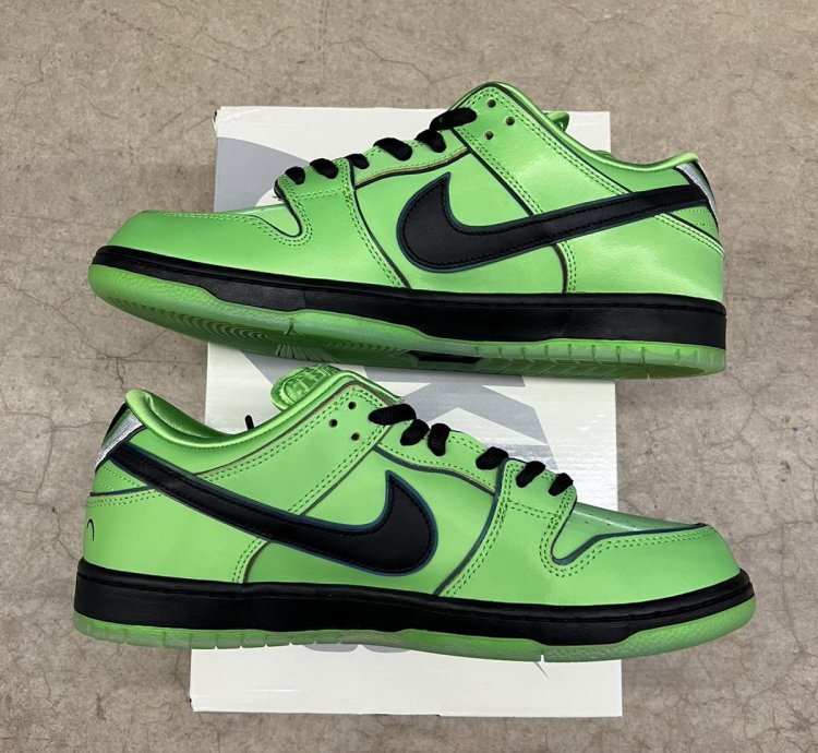 Nike Dunk Low Sb Pro The Powerpuff Girls Buttercup Size 11
