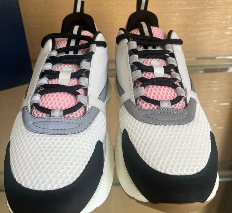 Dior B22 Sneakers In Pale Grey Pink