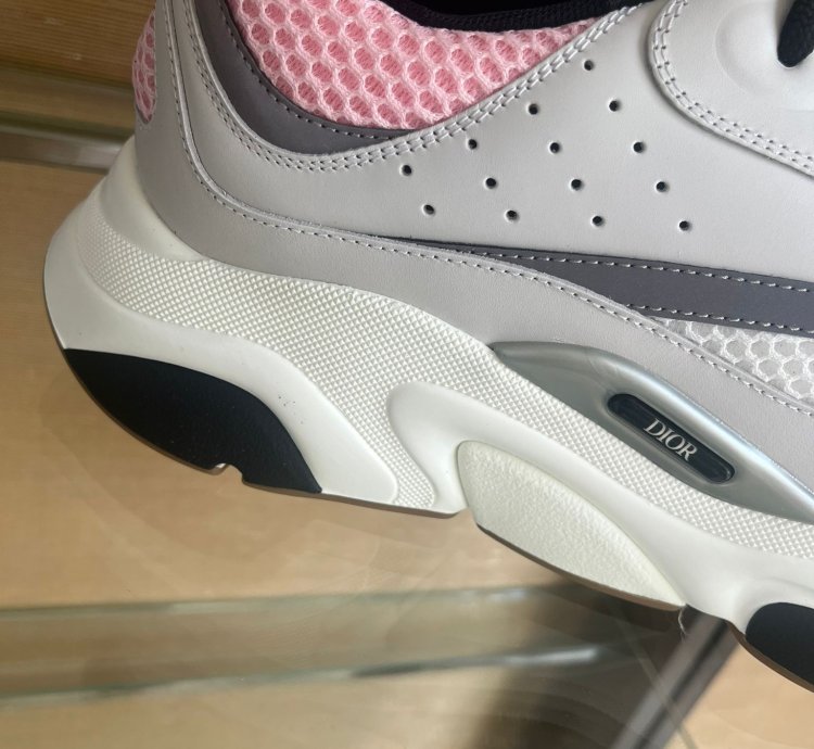 Dior B22 Sneakers In Pale Grey Pink