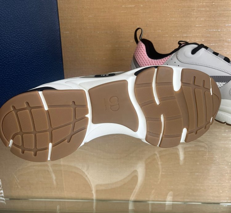 Dior B22 Sneakers In Pale Grey Pink