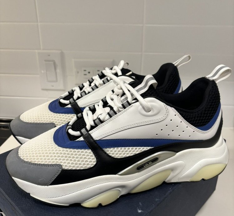 Dior B22 Sneakers White Black Blue