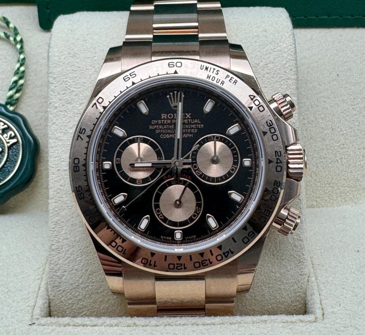 Rolex Daytona 116505 Everose Gold Black Dial New 2022