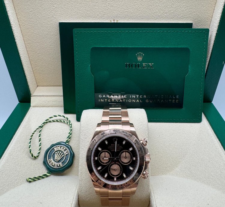 Rolex Daytona 116505 Everose Gold Black Dial New 2022