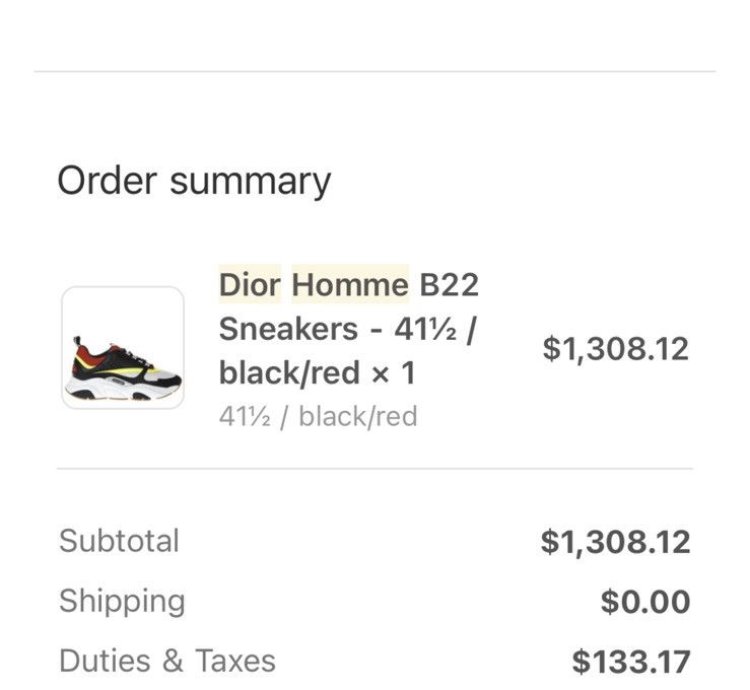 Dior B22 Trainers Black White Neon