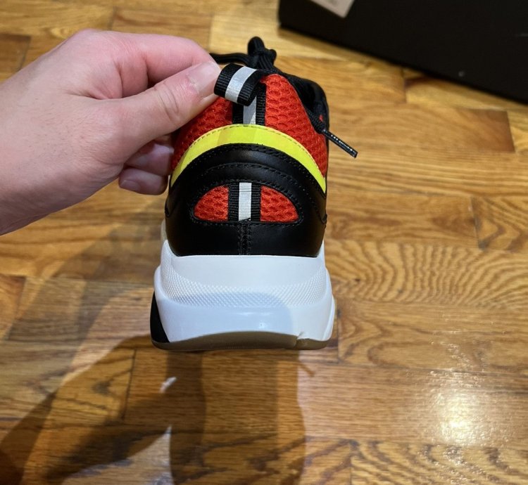 Dior B22 Trainers Black White Neon