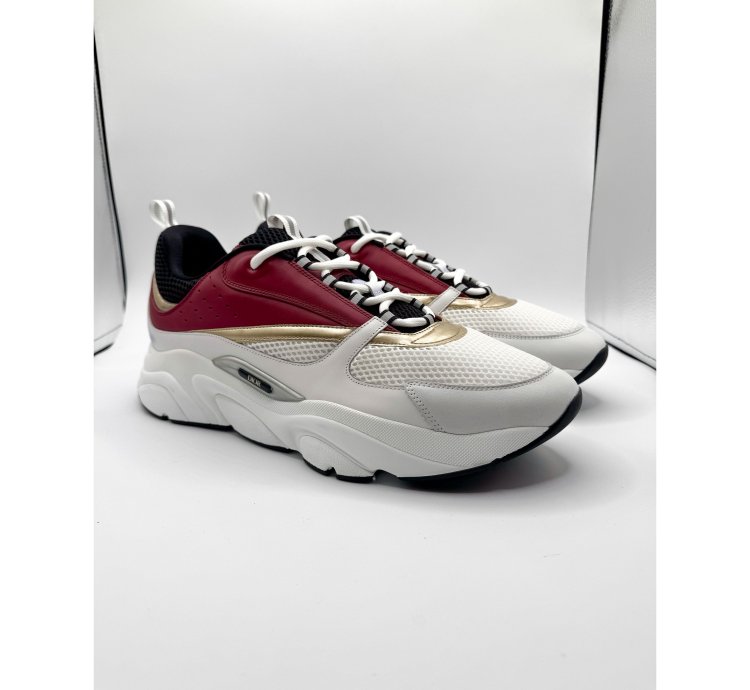 Dior B22 White Black Burgundy Gold Size 16 Eu 49