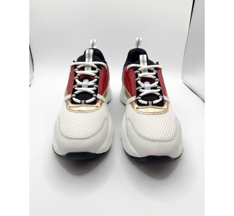 Dior B22 White Black Burgundy Gold Size 16 Eu 49