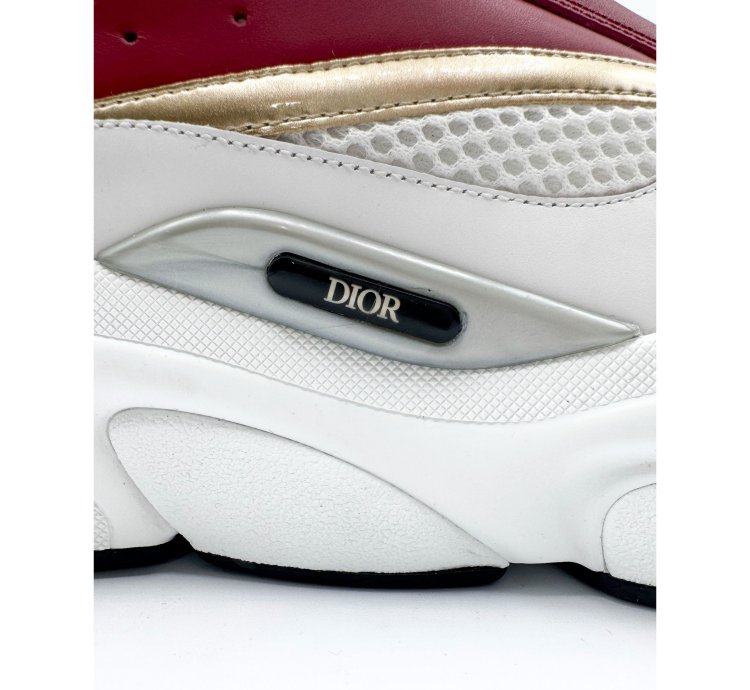 Dior B22 White Black Burgundy Gold Size 16 Eu 49