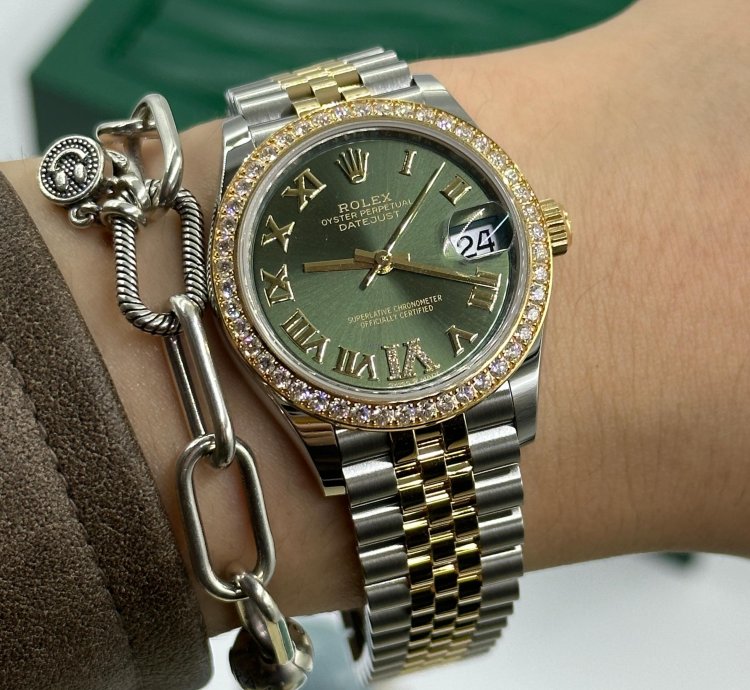 Rolex Datejust 31 Green Roman Jub