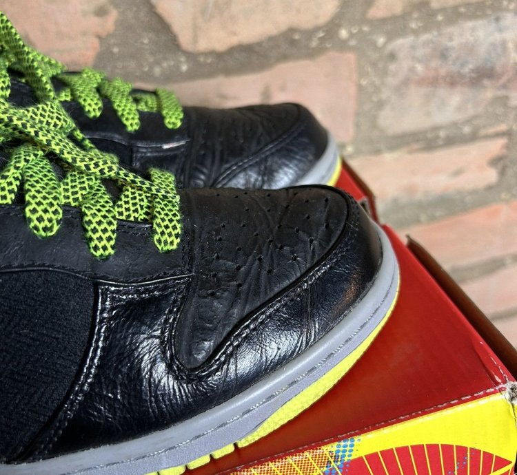 00s Vintage Nike Sb Dunk High Wrinkled Patent