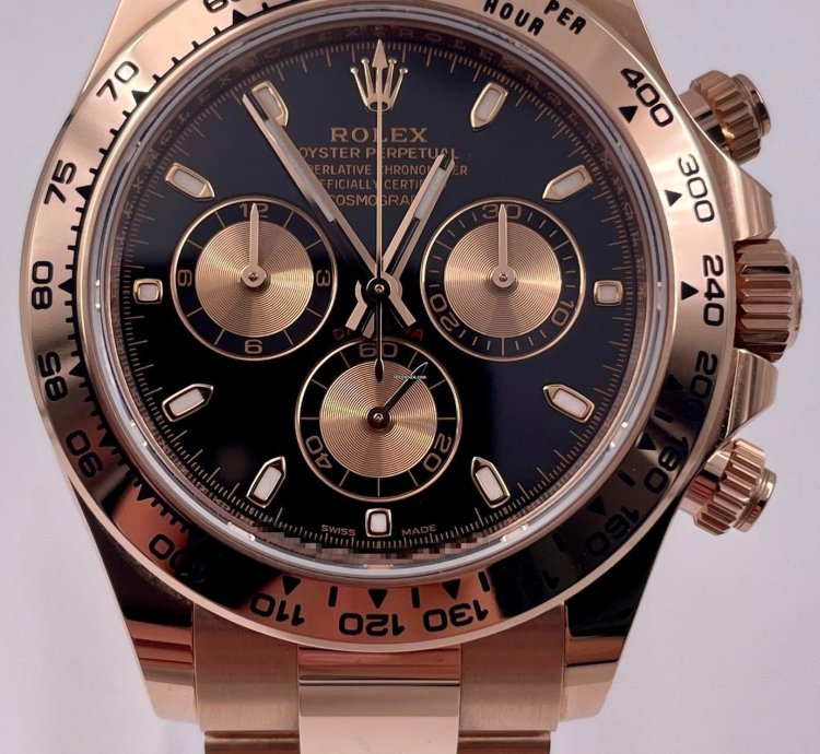 Rolex Daytona 116505 Rose Gold Black Dial Unworn 2022
