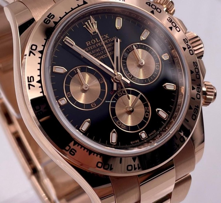 Rolex Daytona 116505 Rose Gold Black Dial Unworn 2022