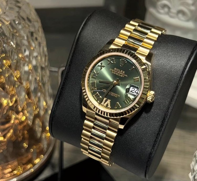 Rolex Datejust 31 Green Roman Viix