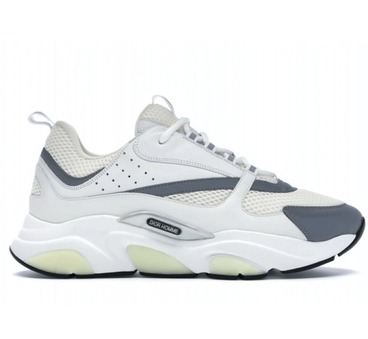 Dior B22 White Silver Sneakers Men Eu 43 Us 10