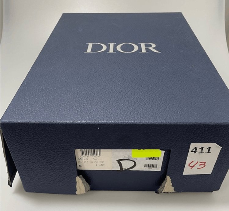 Dior B22 White Silver Sneakers Men Eu 43 Us 10