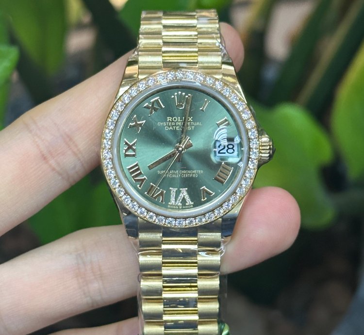 Rolex Datejust 31 Green Viix Roman