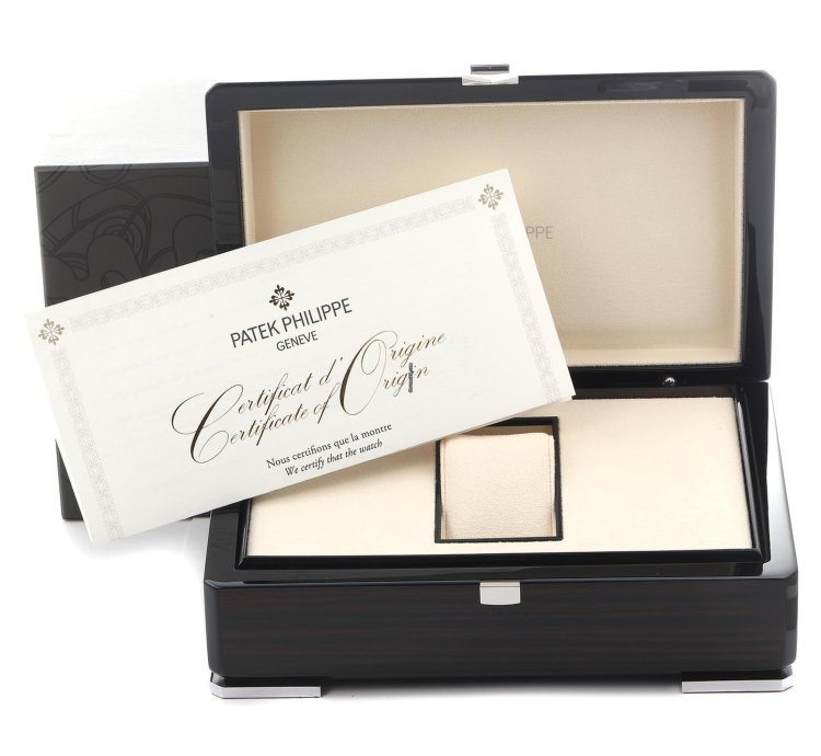 Patek Philippe Annual Calendar Complications Annual Calendar Rose Gold Diamond Watch 5396 Box Papers