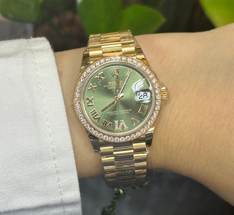 Rolex Datejust 31 Green Viix Roman