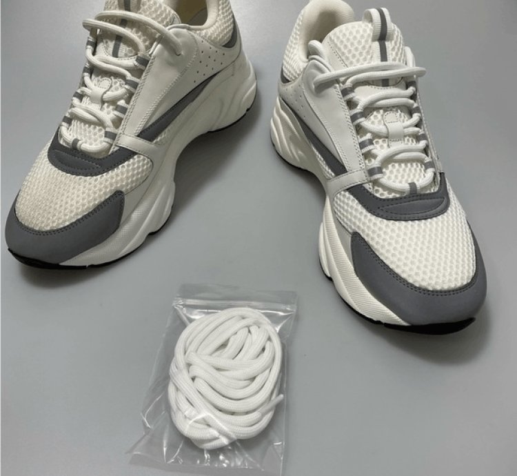 Dior B22 White Silver Sneakers Men Eu 43 Us 10