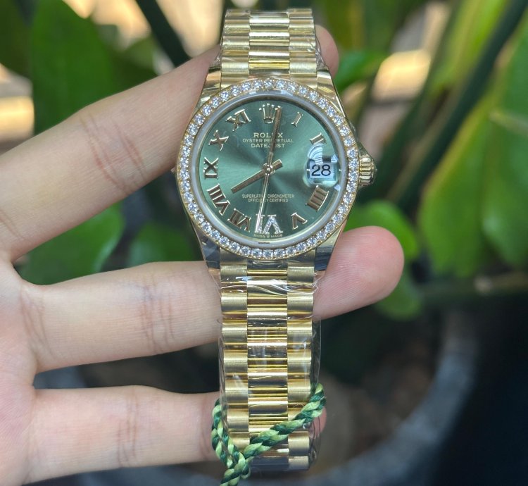 Rolex Datejust 31 Green Viix Roman