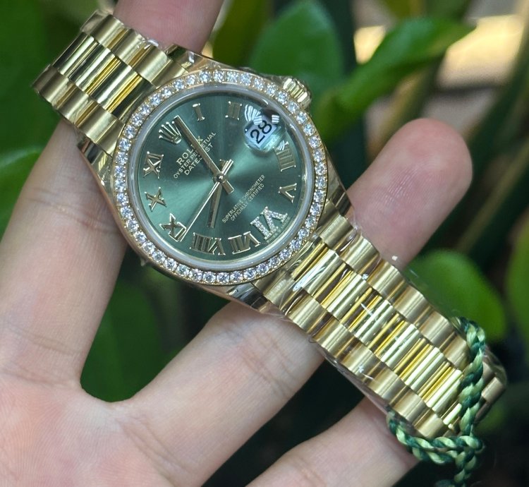 Rolex Datejust 31 Green Viix Roman