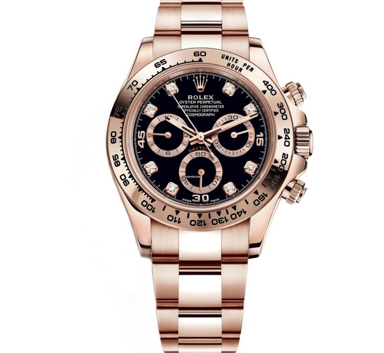 Rolex Daytona 116505 Rose Gold Black Diamond Dial Unworn 2022