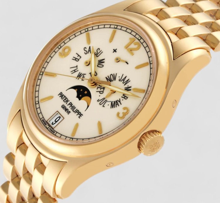 Patek Philippe Annual Calendar Complications Annual Calendar Yellow Gold Watch