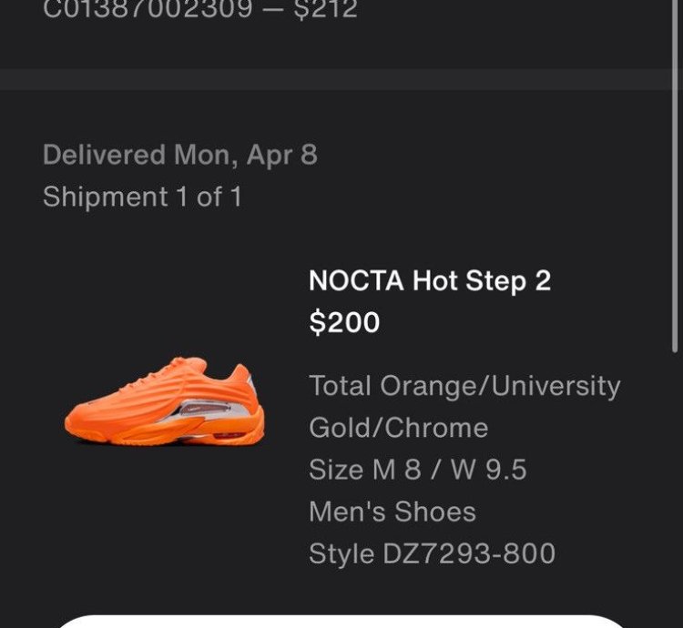 Nike Hot Step 2 Nocta Total Orange