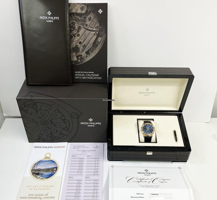Patek Philippe Annual Calendar Complications Blue Diamond Dial 5396r-015